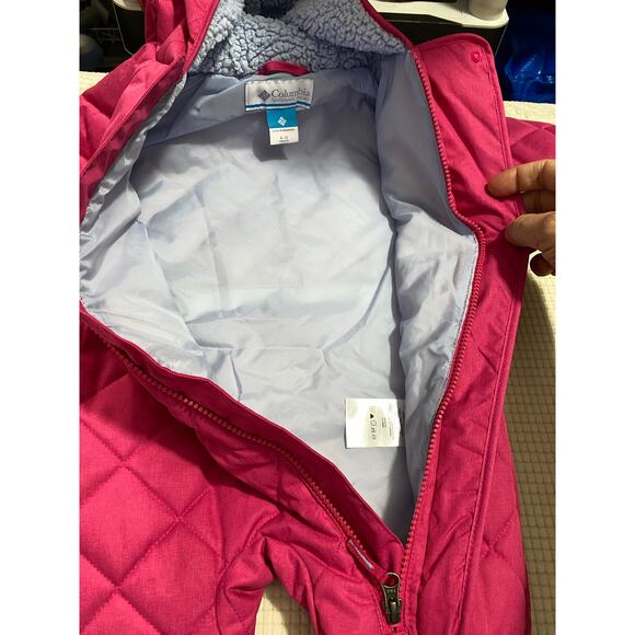 Children’s Columbia Pink Snowsuit. Size 6-12 Months - Picture 8 of 11